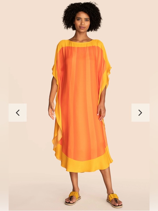 Trina Turk Dresses & Skirts - Trina Turk Shante Bicolor Caftan | Heatwave | XL | Resort Luxe